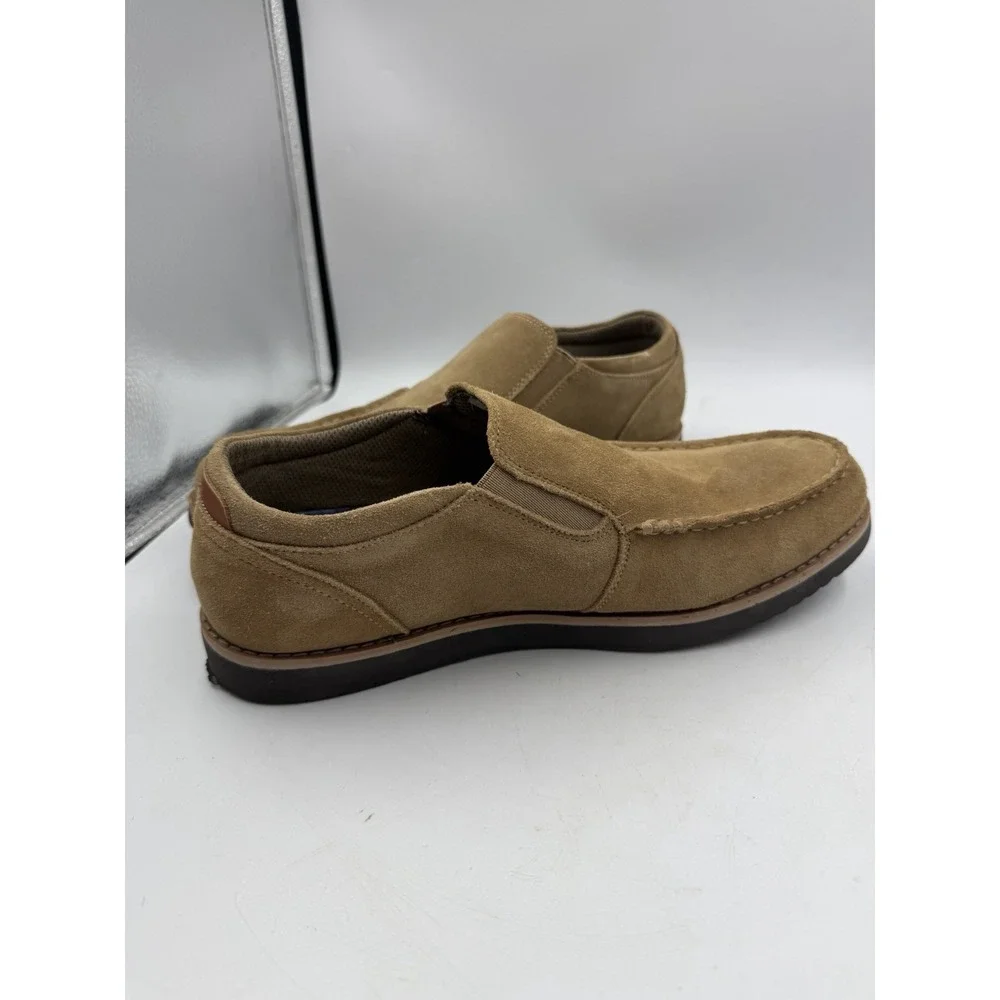 Lands' End Penny Loafers Shoes Mens Size 9 US Suede Leather Dress Slip On